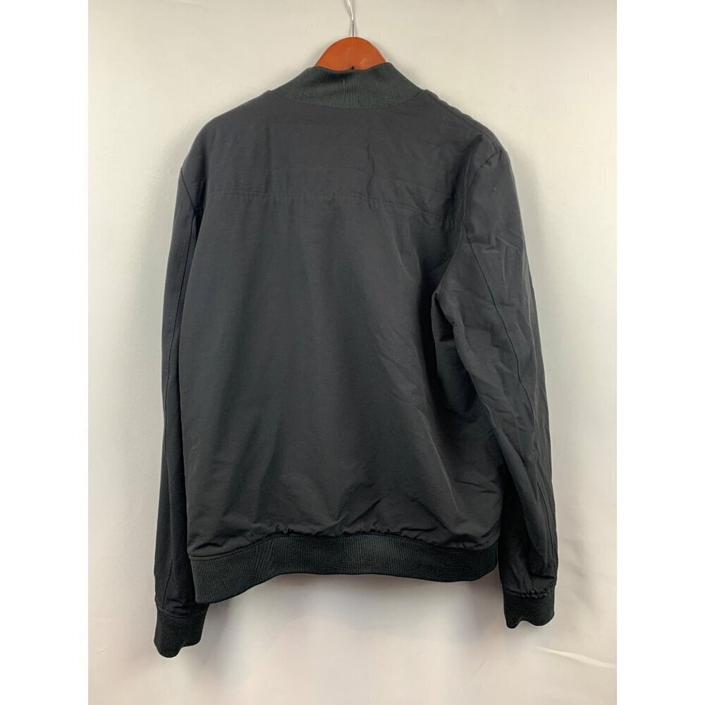 Reversible Mens Bomber Jacket With Zip Closure & Ribbed Collar - Picture 4 of 4